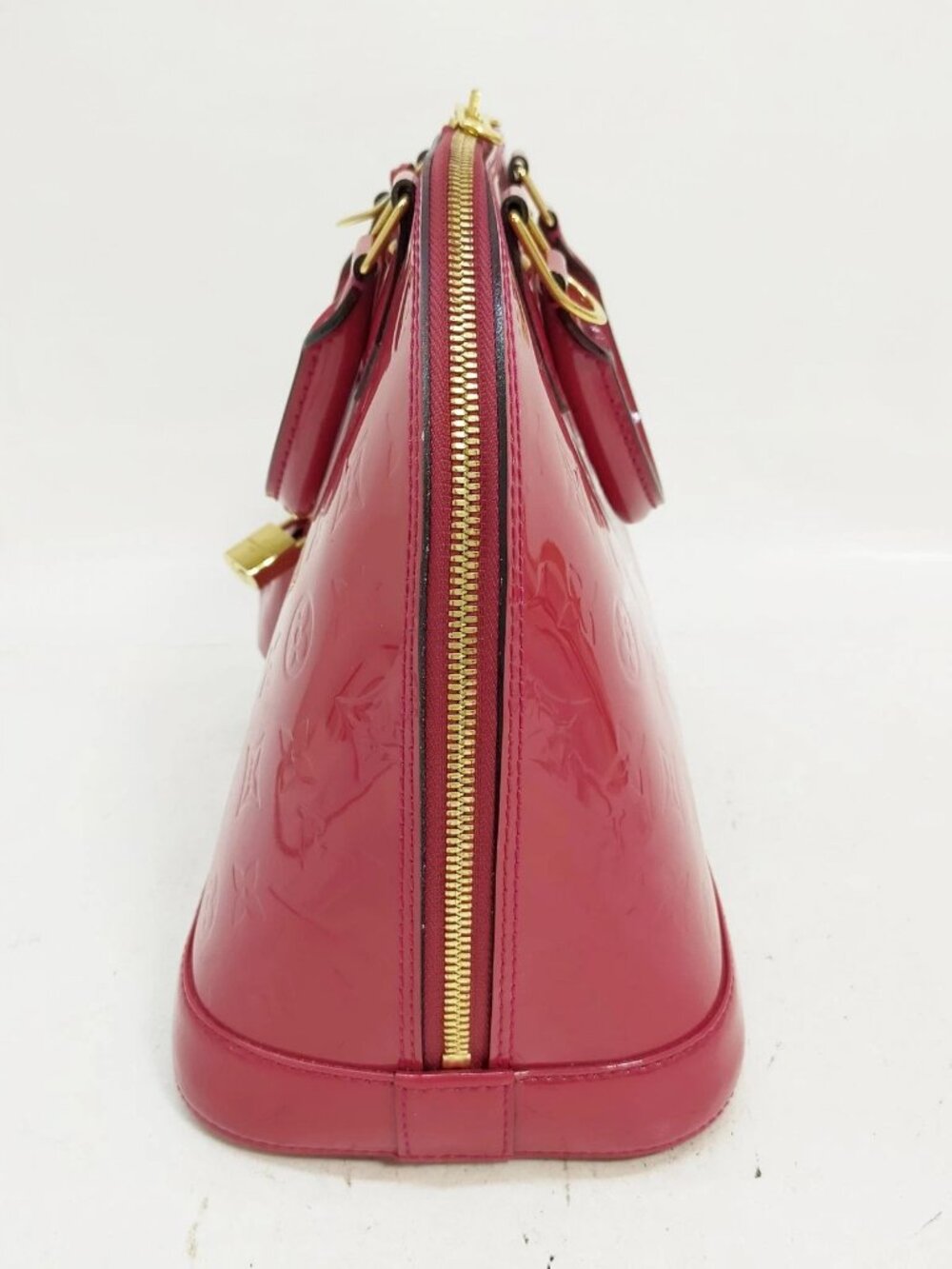 Authentic Louis Vuitton Alma PM Rose Vernis Patent Leather Satchel LV Handbag - Picture 4 of 16